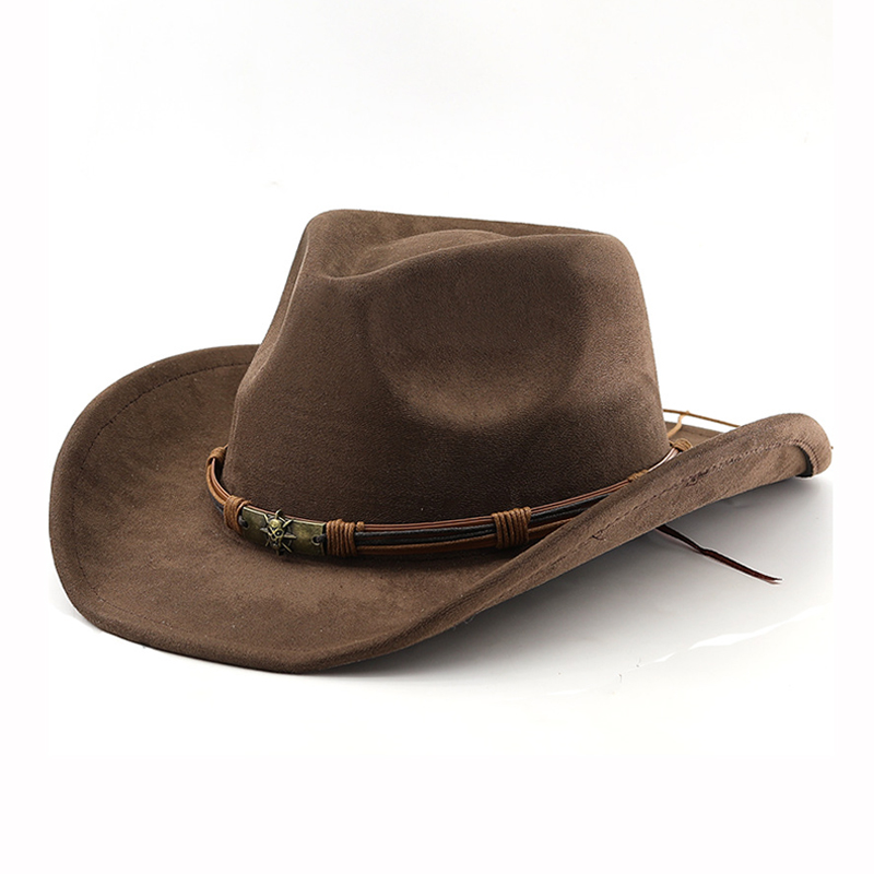Cowboy Hat Straw - Cappello da cowboy occidentale in pelle