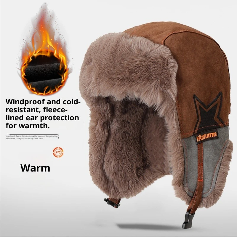 Trapper Hat Ear Flap - Cappello invernale unisex 3 in 1,