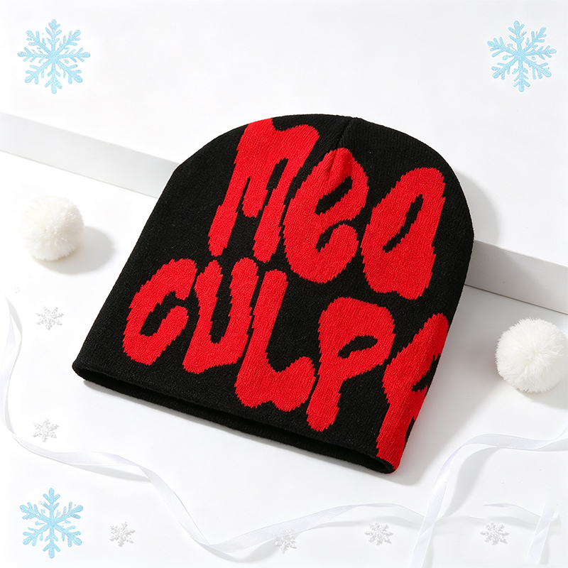 Berretto in maglia con stampa  - Beanie Cuffed Knit recensione e prezzo