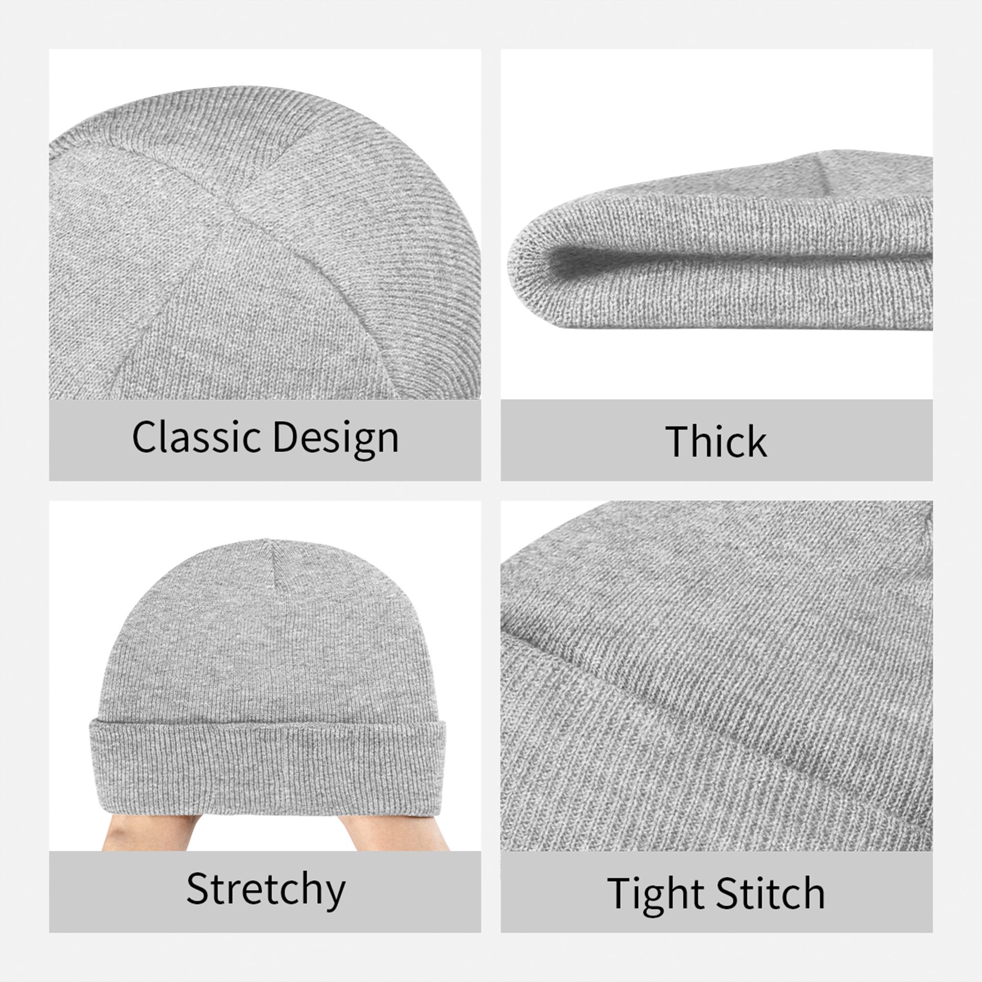 Berretto in maglia a coste con - Beanie Cuffed Knit recensione e prezzo