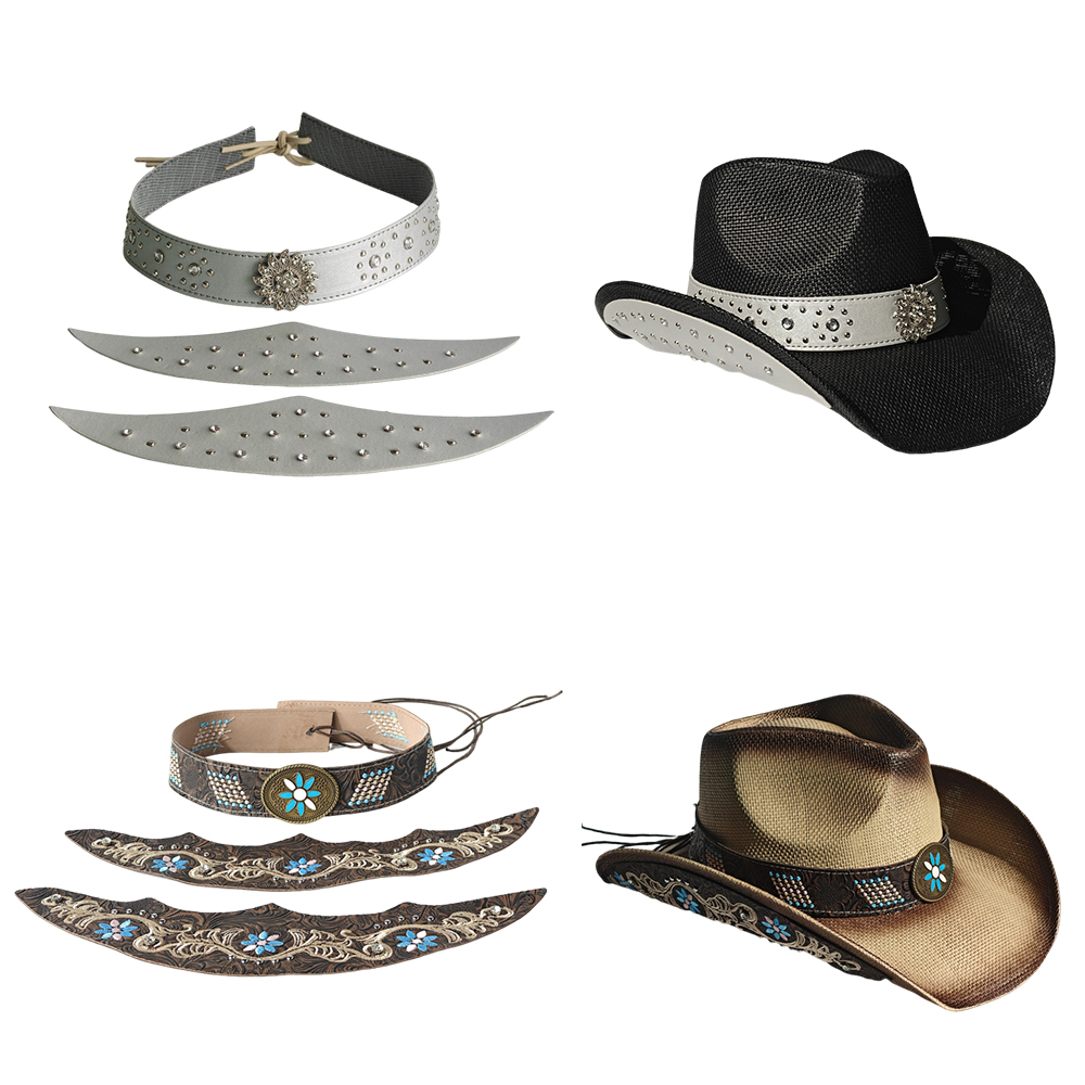 Cappello da cowboy Set da tre  - Cowboy Hat Straw recensione e prezzo